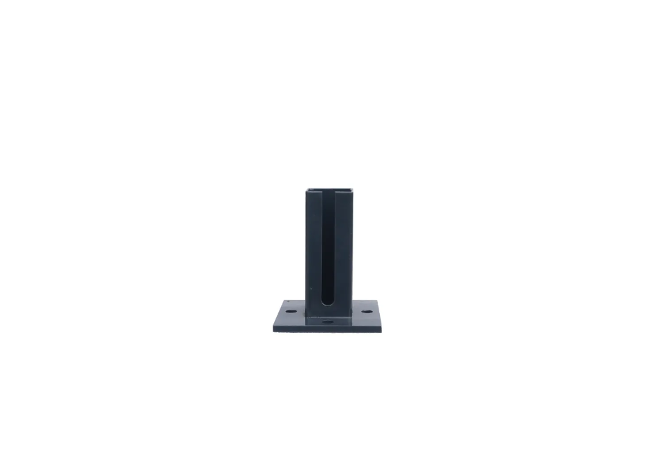 Fußplatte Eck-Pfosten 60x60mm Adapterplatte-Zaun